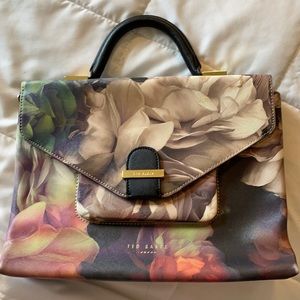 Ted Baker floral canvas  envelope bag
